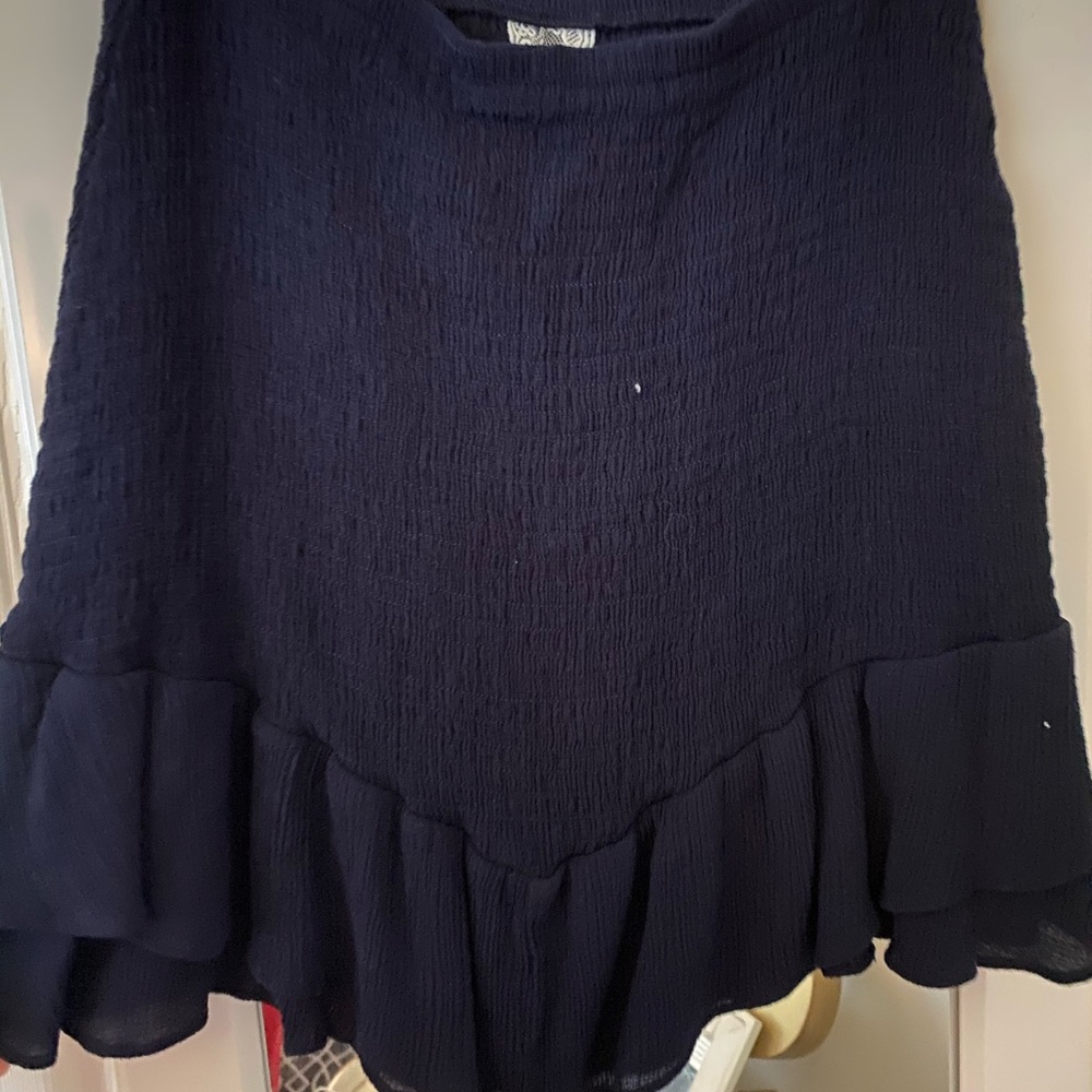 Navy Blue Boutique Skirt
